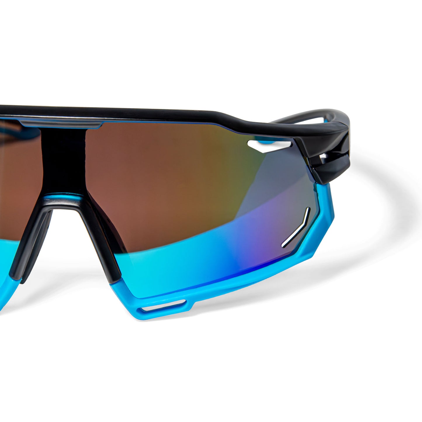 Fietsbril Sportbril Zonnebril Blauw Lumin Blue Voorkant Detail