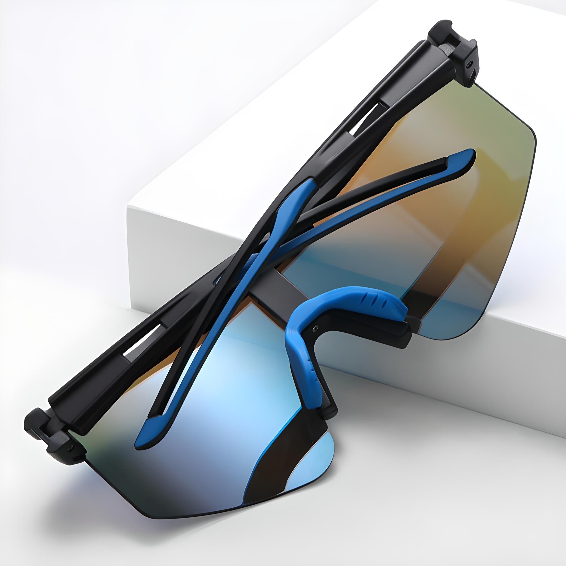 Fietsbril Sportbril Wielrennen Fyrr Blue Sportbril Fietsbril Zonnebril Gepolariseerd  Outdoor Sport Fiets Eyewear Mannen Vrouwen Mountain Road Mtb Fiets UV400 Zonnebril