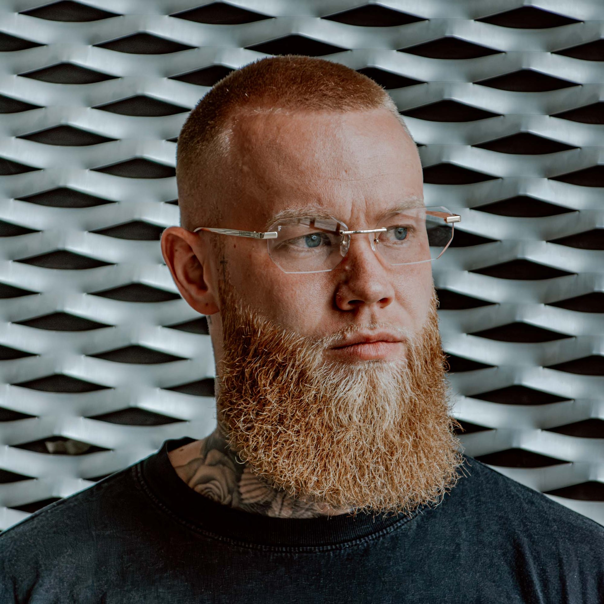 Randloze Bril Op Sterkte Heren Transparant Doorzichtig Brysa Farrier Blanche