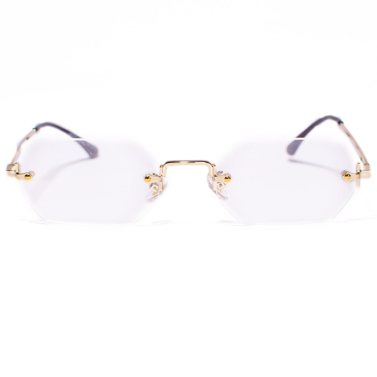 Randloze Bril Falt Doorzichtige Transparante Glazen