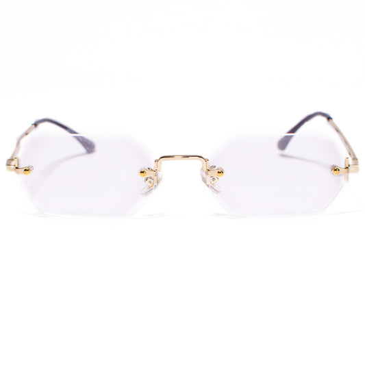 Randloze Bril Falt Doorzichtige Transparante Glazen