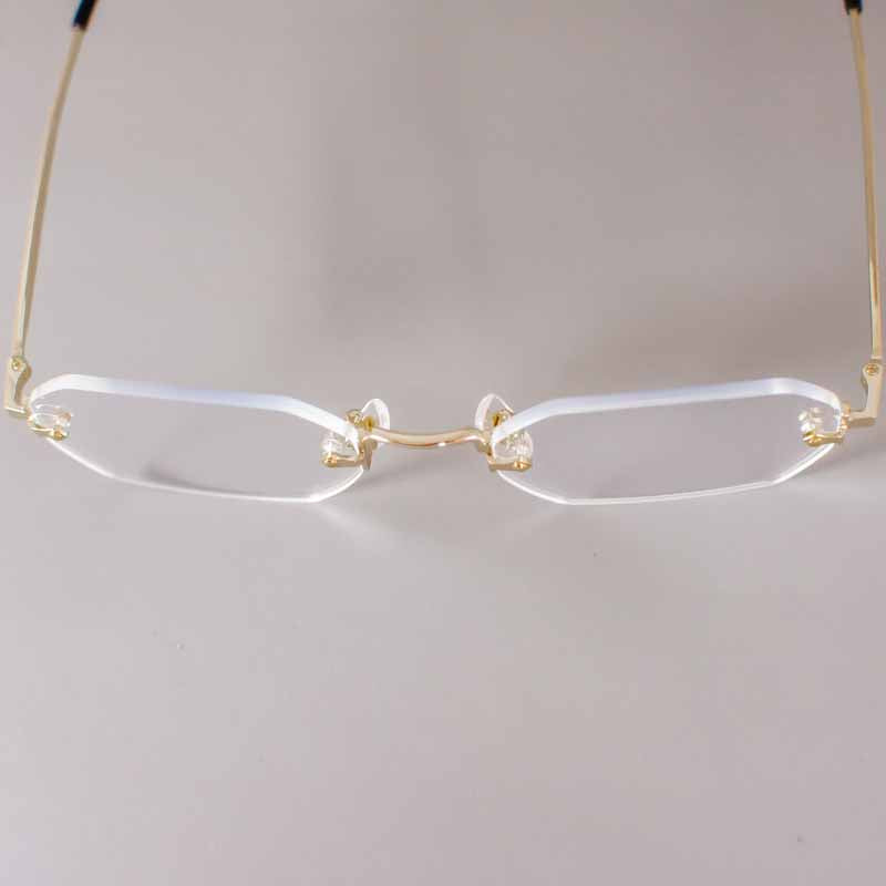 Randloze Bril Falt Doorzichtige Transparante Glazen