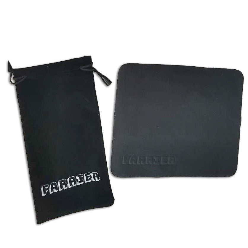 Farrier Suede Brillenetui mit Reinigungstuch