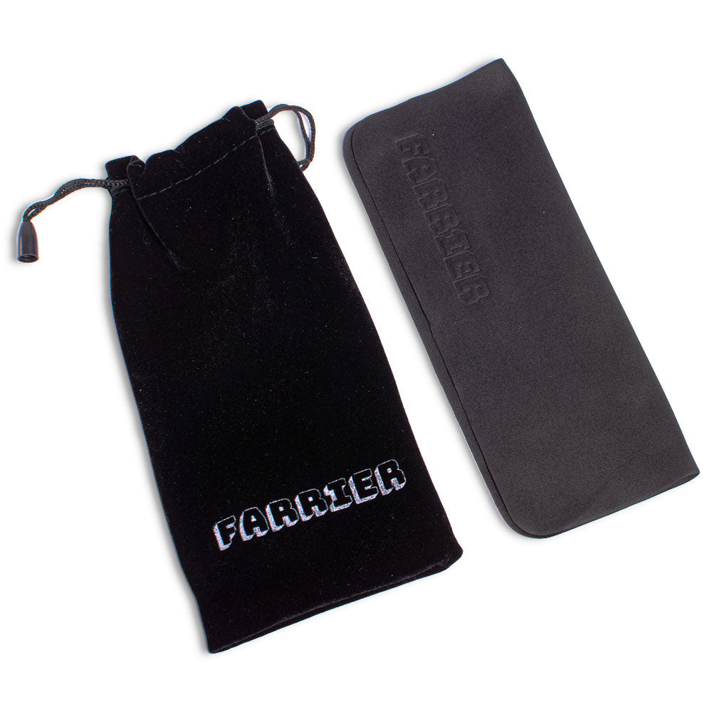 Farrier Suede Brillenetui mit Reinigungstuch