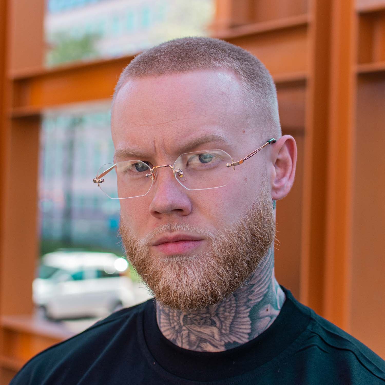 Randloze Bril Falt Doorzichtige Transparante Glazen