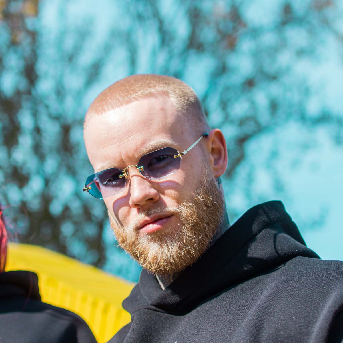 Randloze Bril Falt Doorzichtige Transparante Glazen